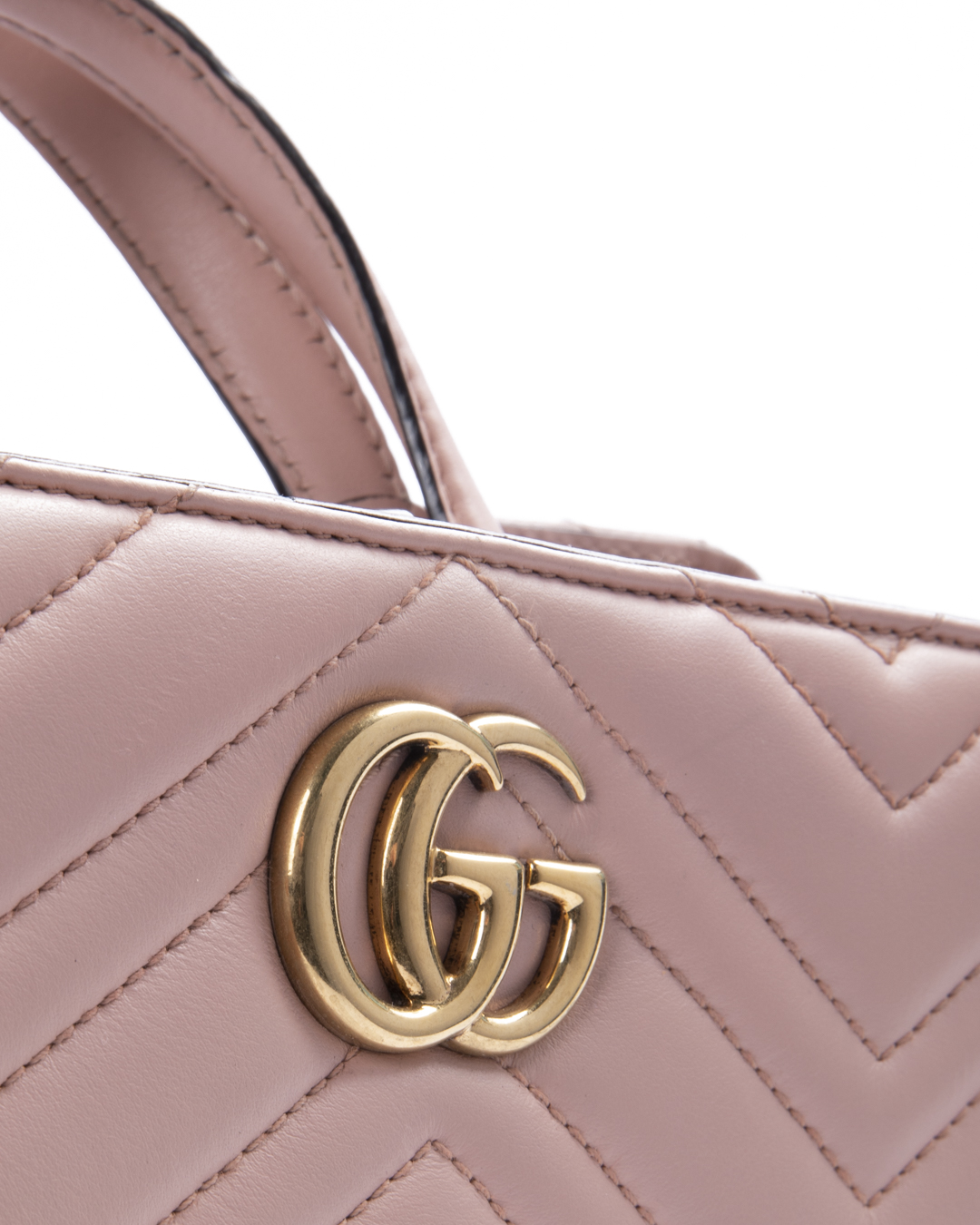 Alternative view of Gucci Tote Marmont Small Matelassè Rosa