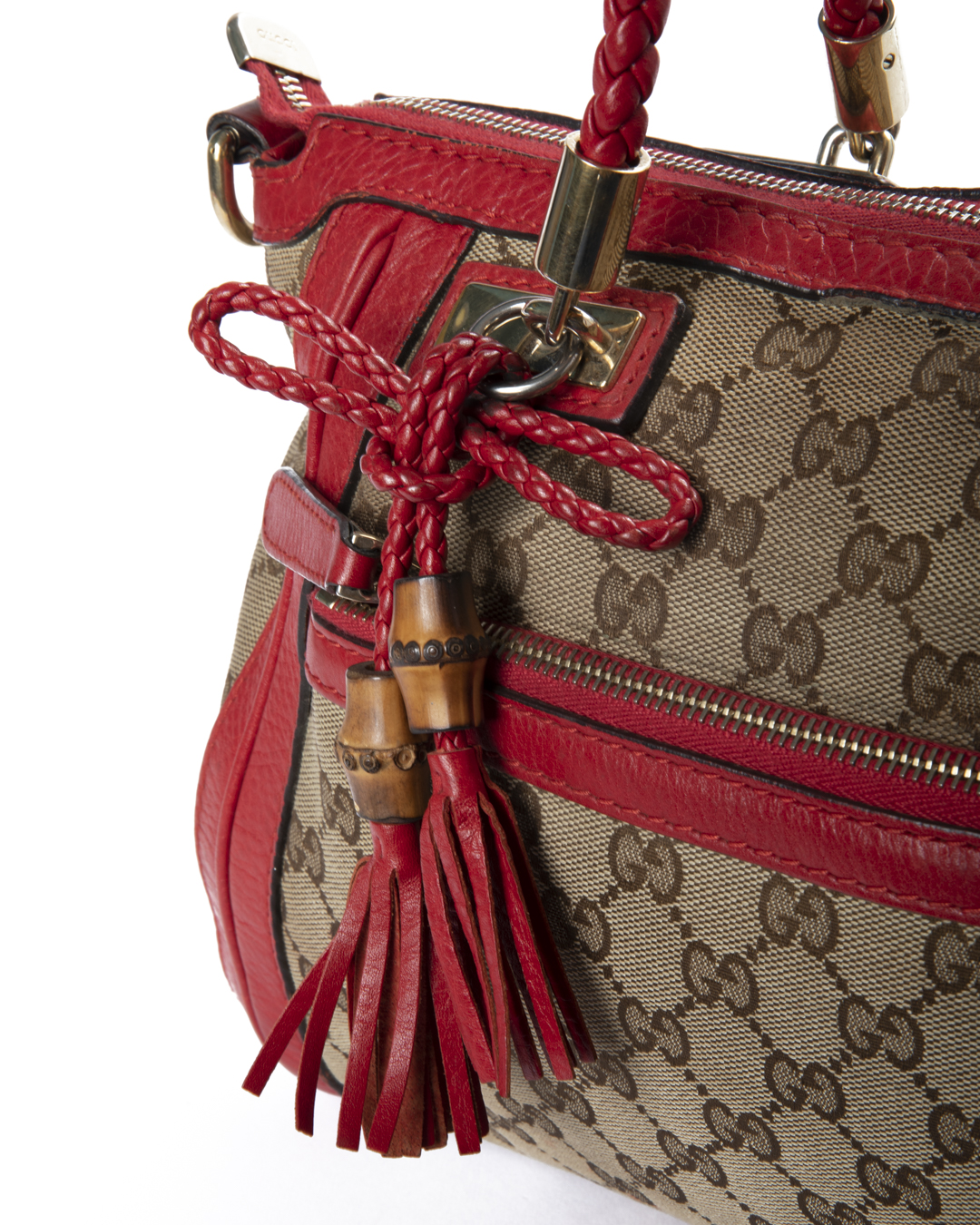 Alternative view of Gucci Shopper Bella Small GG Supreme Rossa