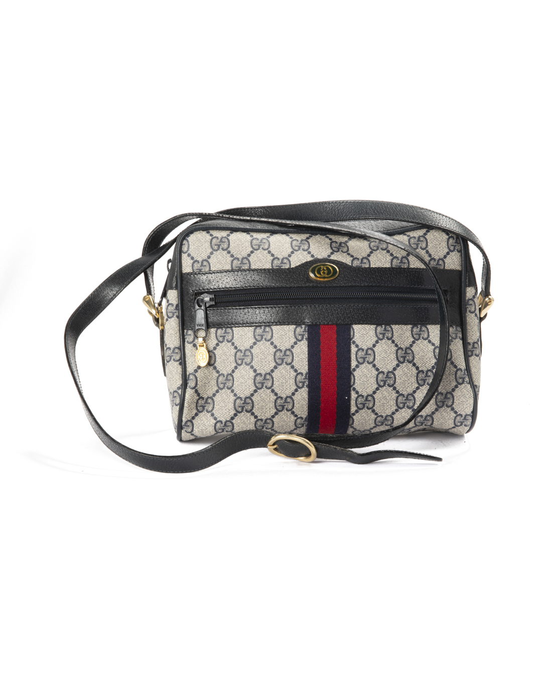 Gucci Camera Bag Vintage Web GG Supreme Blu