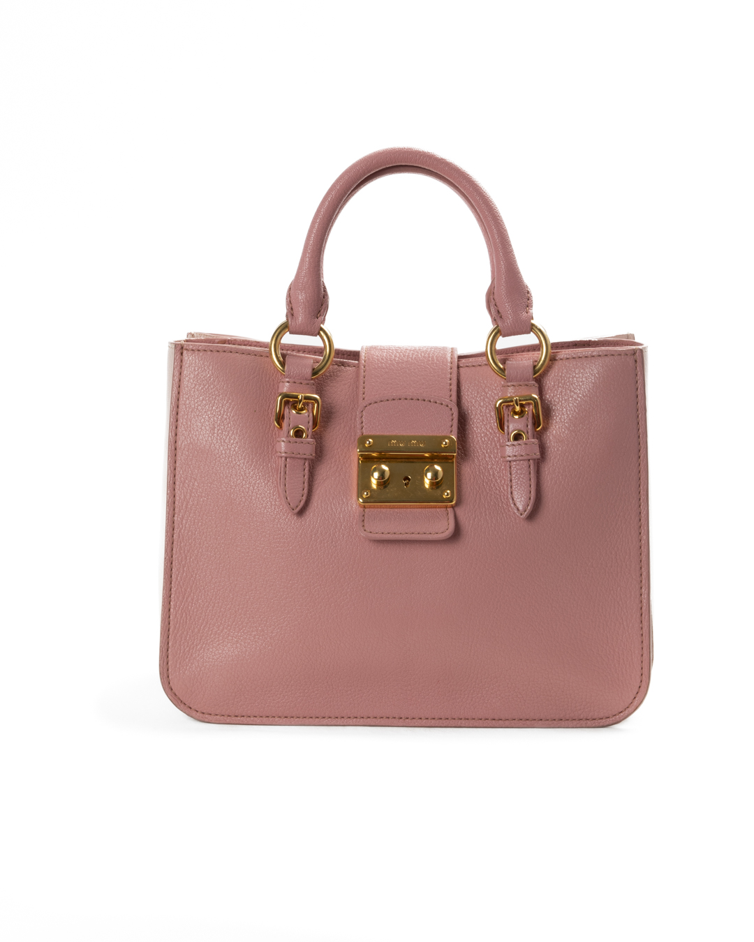 Miu Miu Tote Square Small Bicolor Rosa