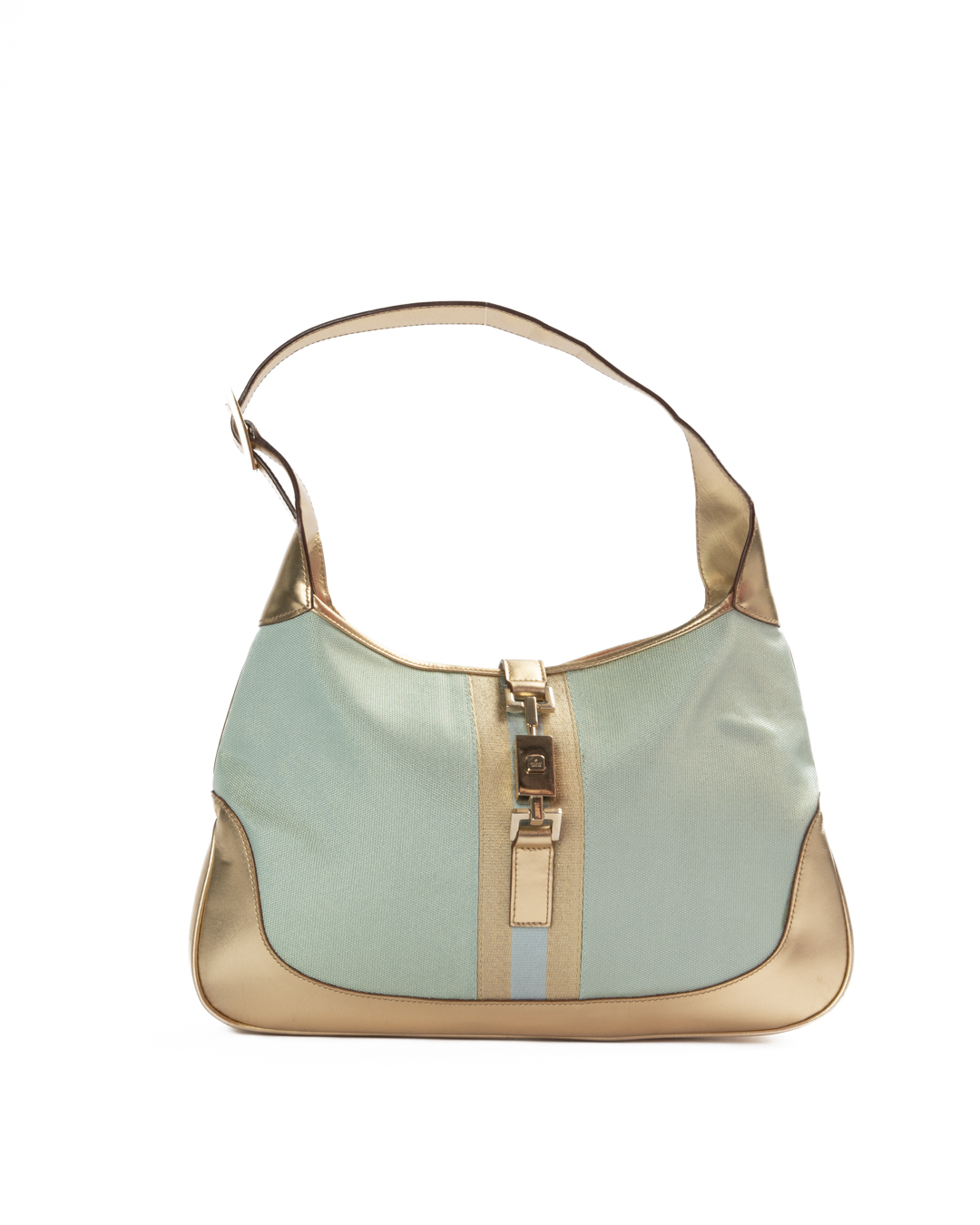 Gucci Jackie Medium Lurex Azzurra Oro