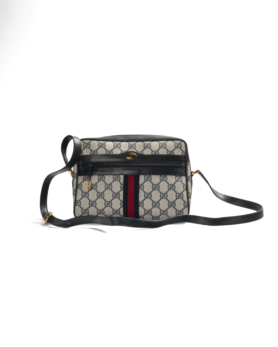 Gucci Camera Bag Vintage Web GG Supreme Blu