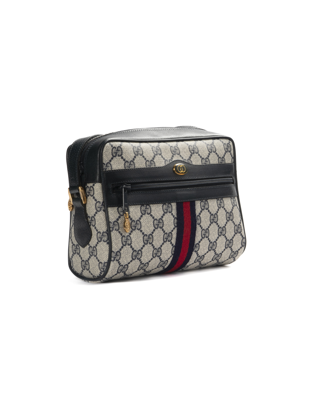 Alternative view of Gucci Camera Bag Vintage Web GG Supreme Blu