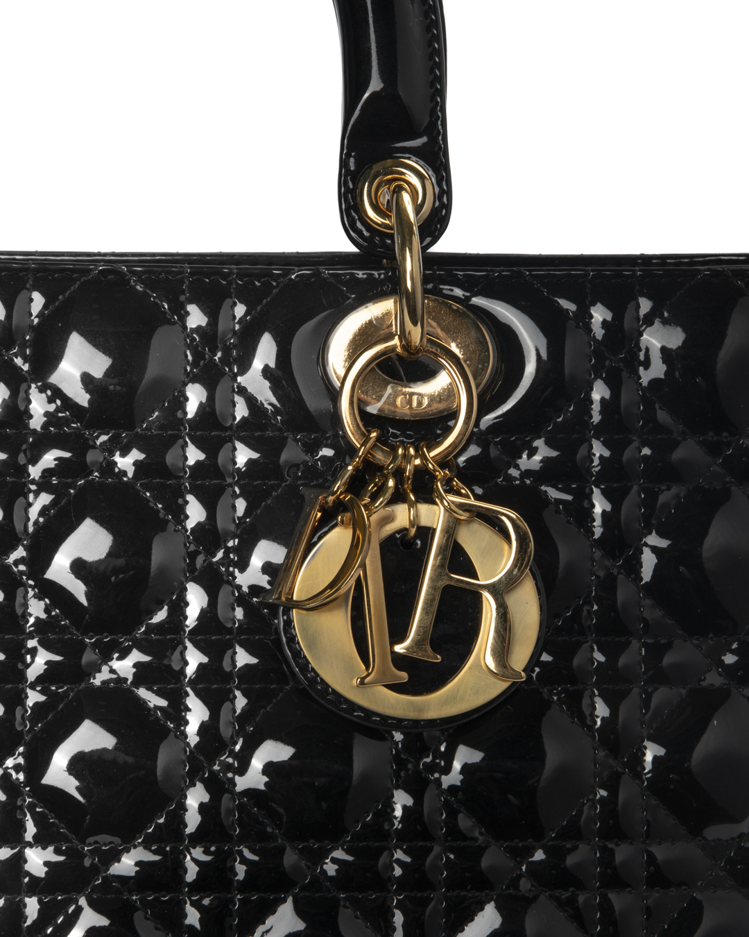 Alternative view of Dior Lady Large Vintage Vernice Nera