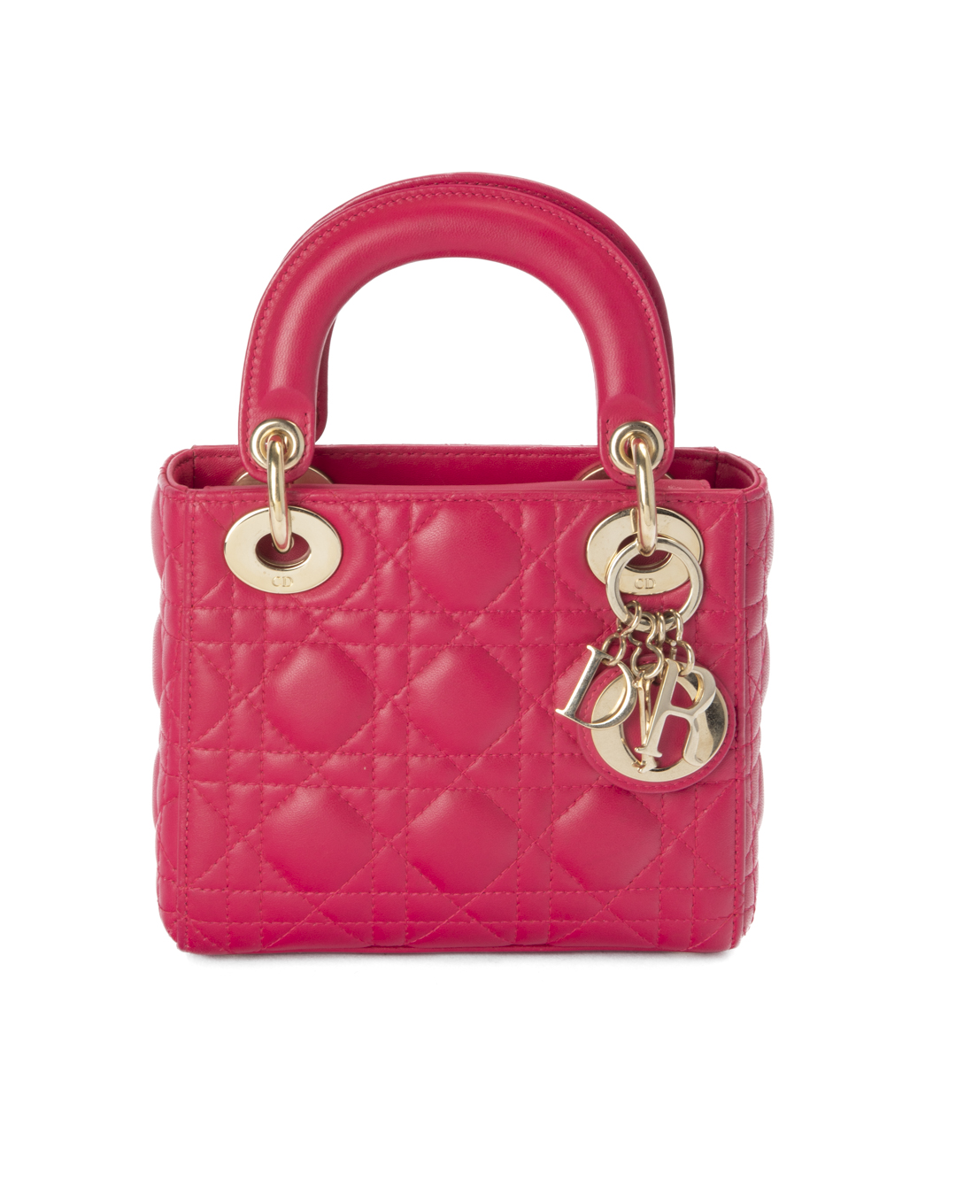 Dior Lady Mini Cannage Fucsia