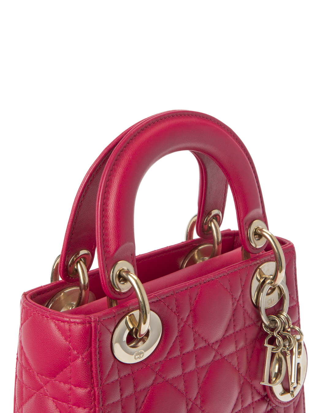 Alternative view of Dior Lady Mini Cannage Fucsia