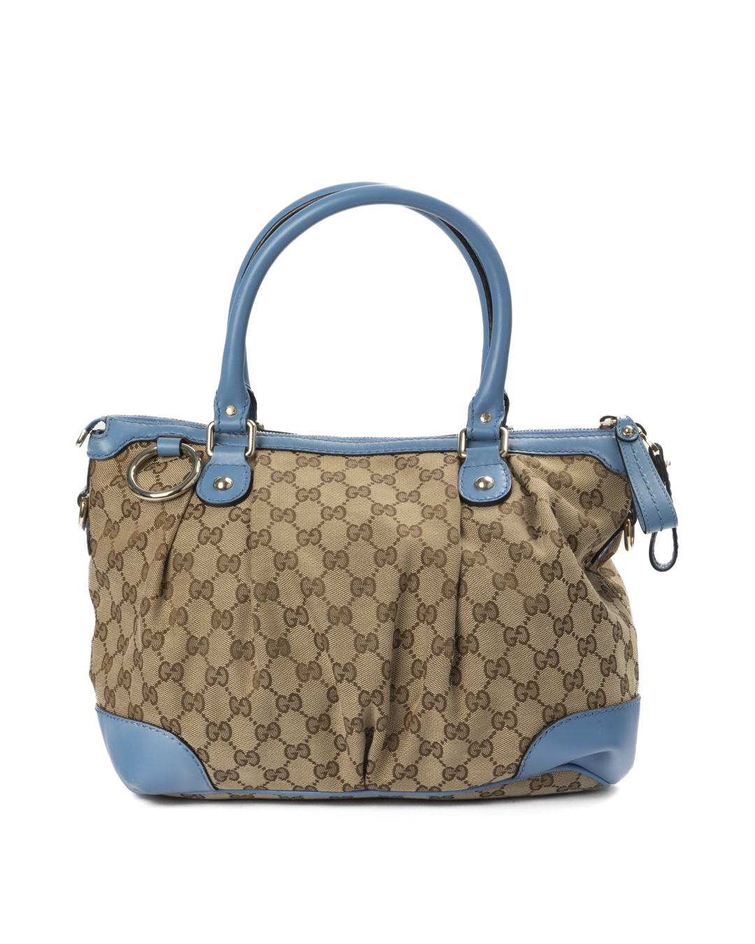 Gucci Sukey Shopper Square Small GG Supreme Blu
