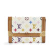 Louis Vuitton Portamonete Clip Multicolor Bianco