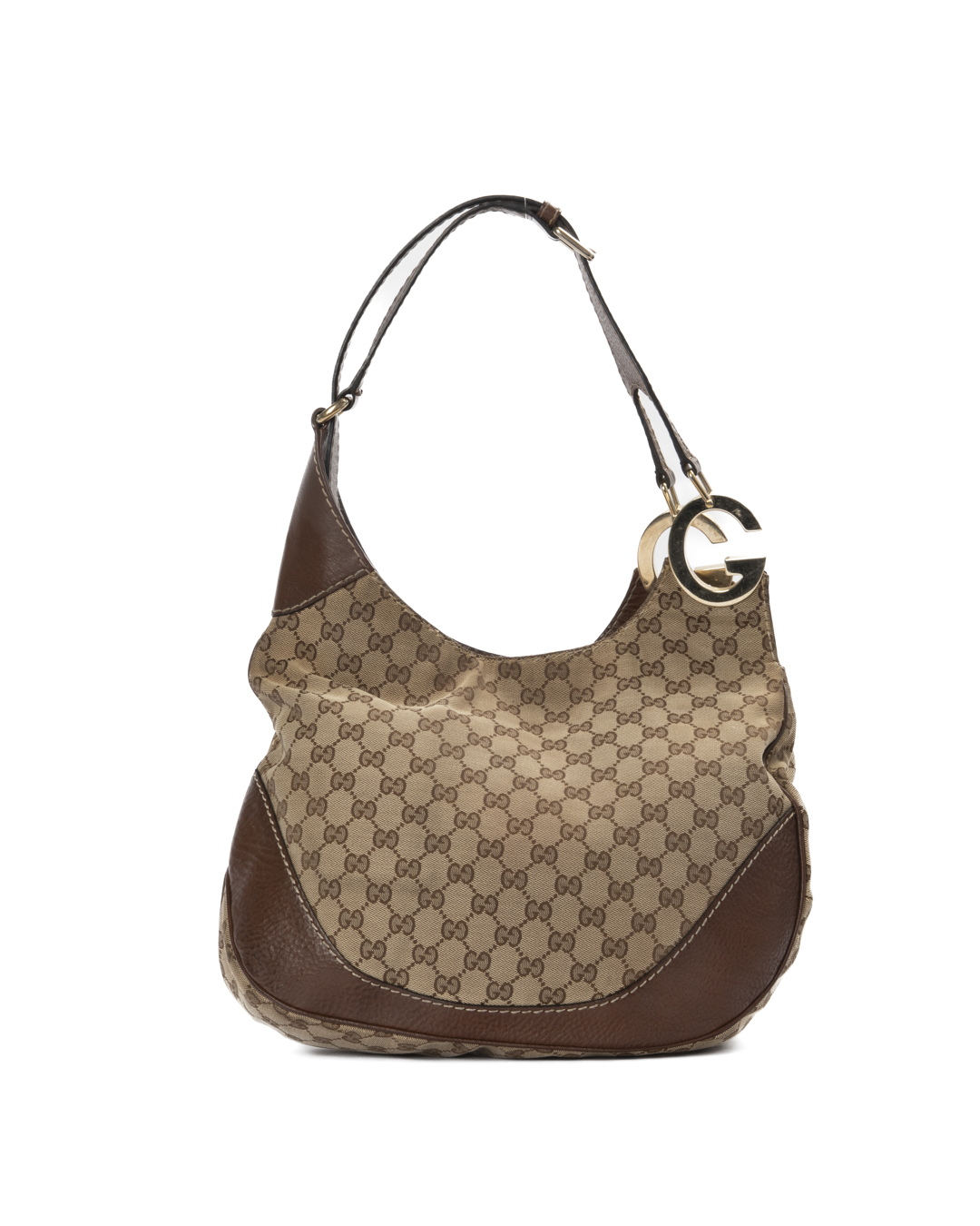 Gucci Tracolla Hobo Medium GG Supreme Marrone