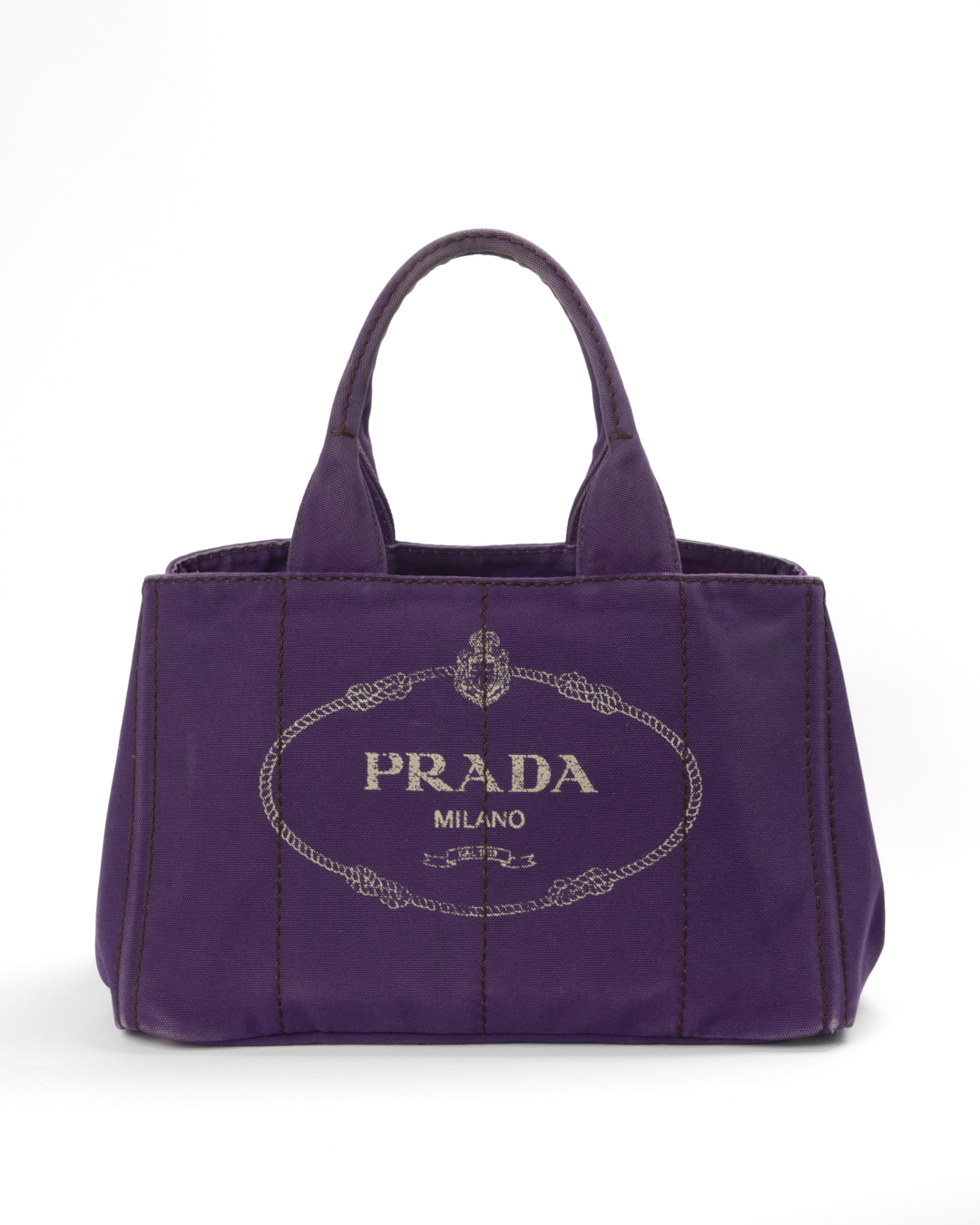 Prada Canapa Bag Large Denim Viola