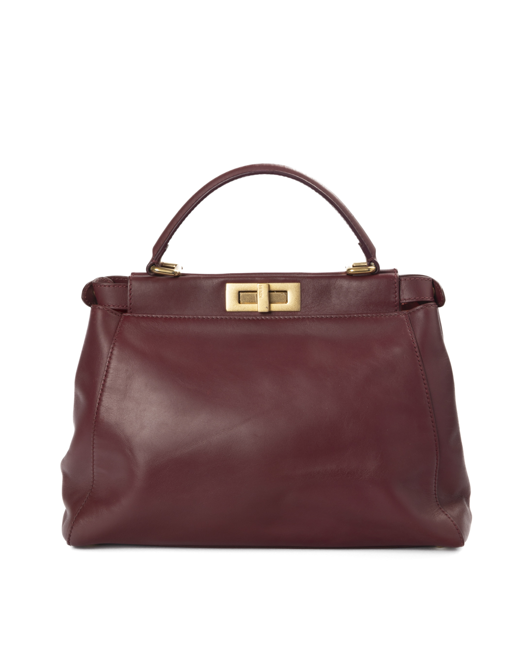 Fendi Peekaboo Soft Medium Bordeaux