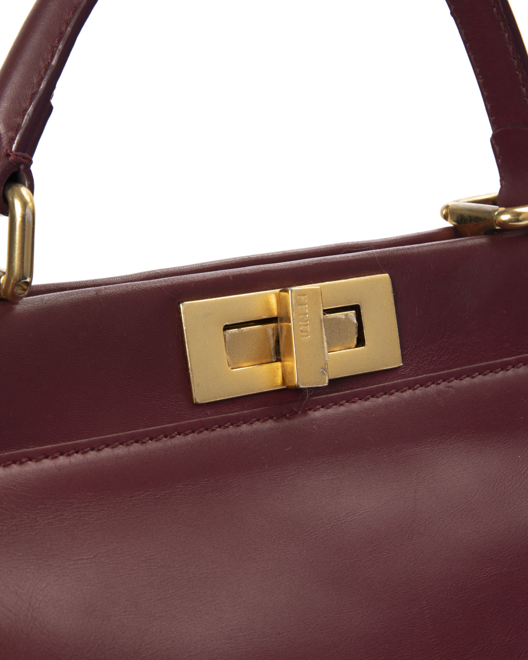 Alternative view of Fendi Peekaboo Soft Medium Bordeaux