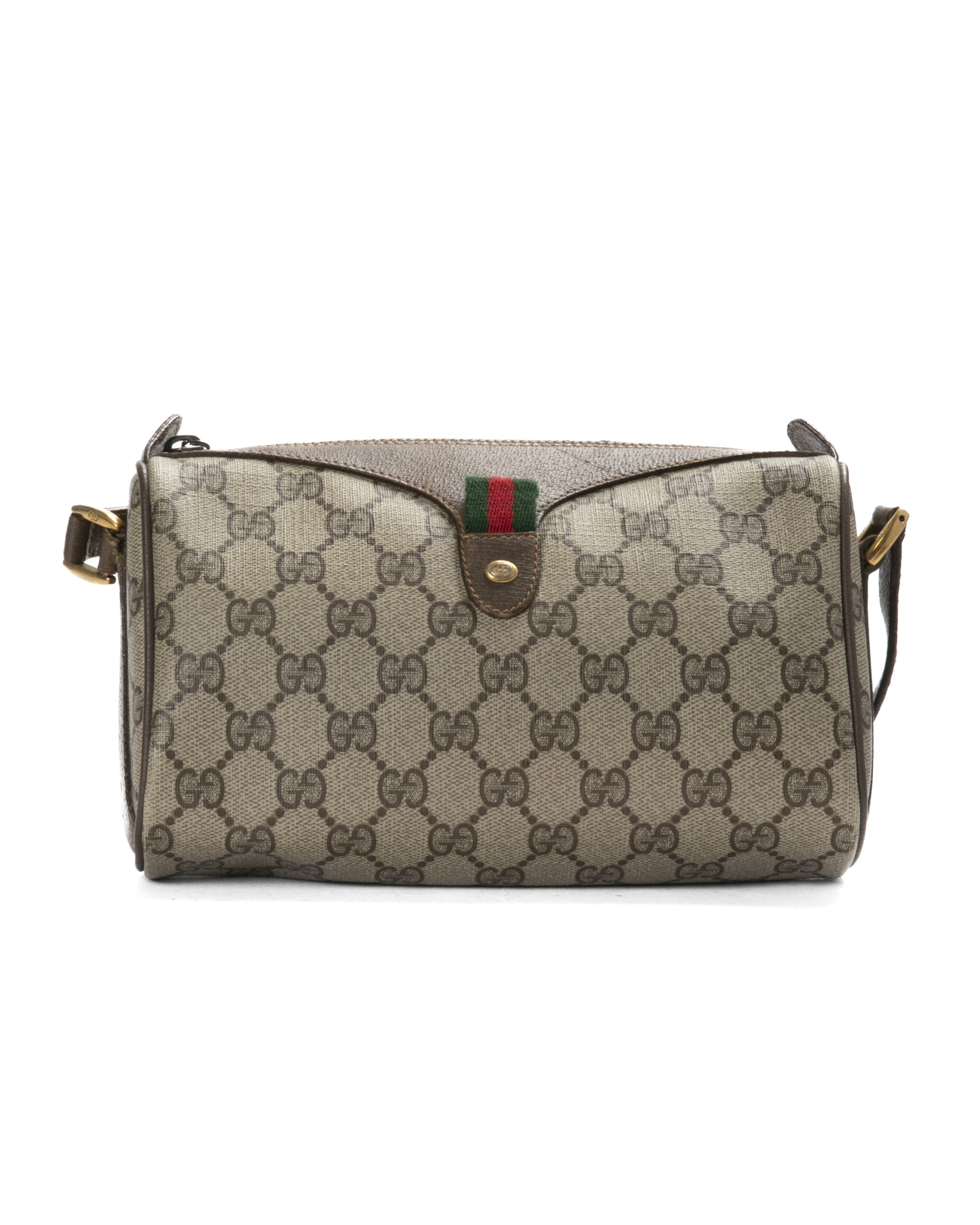 Gucci Camera Bag Small Vintage GG Supreme Marrone