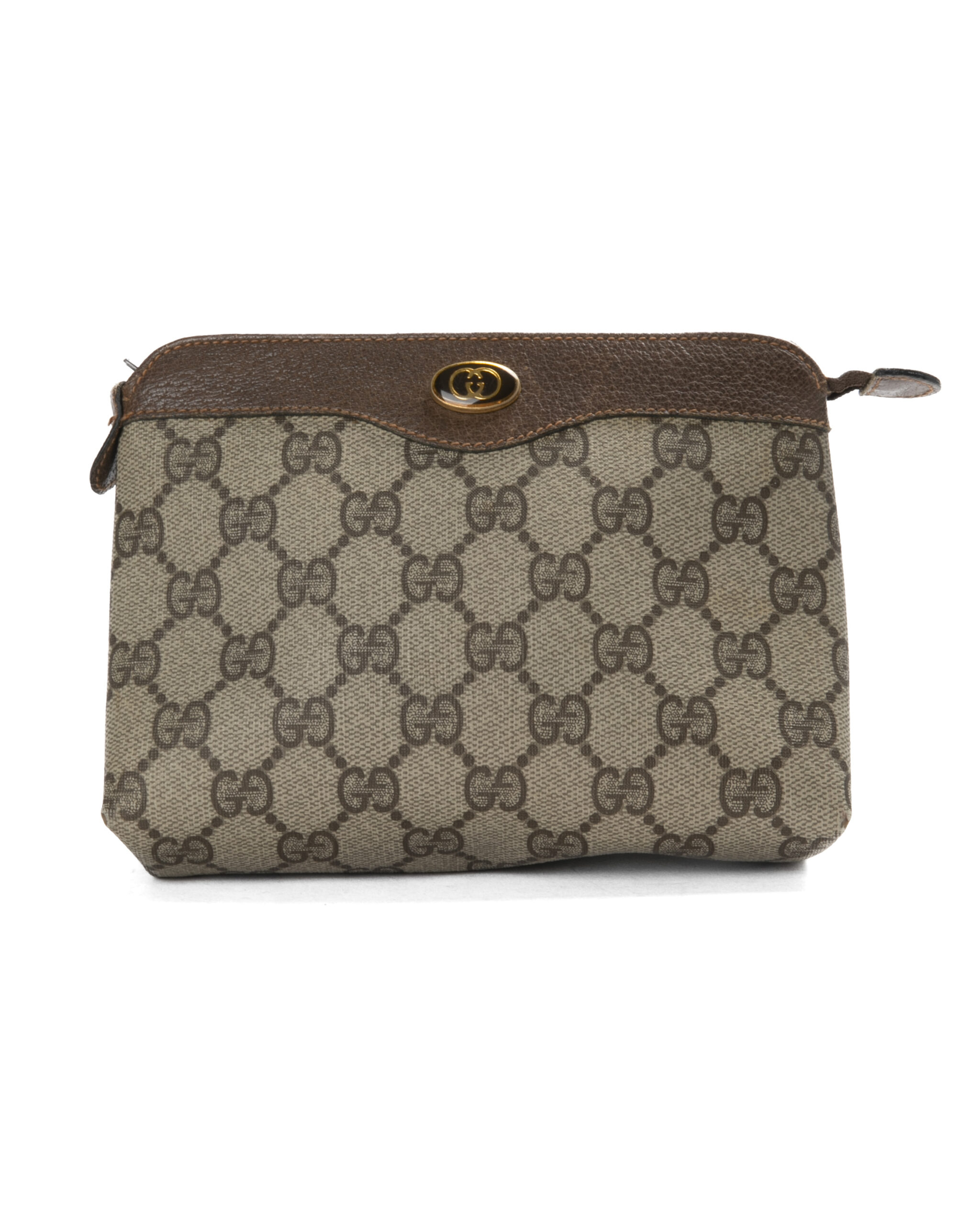 Gucci Clutch Vintage GG Supreme Marrone