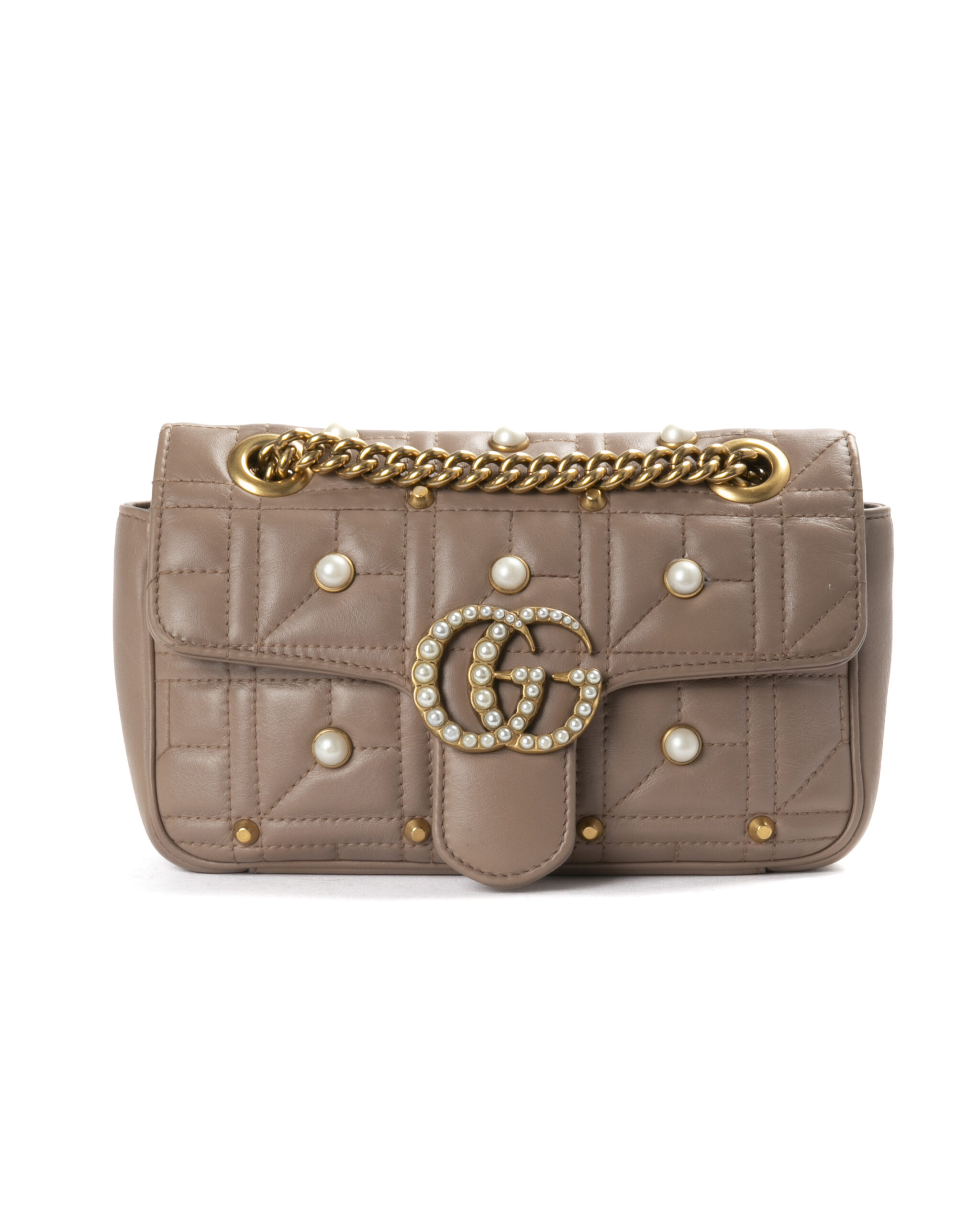 Gucci Marmont 22 Pearl Matelassè Cipria