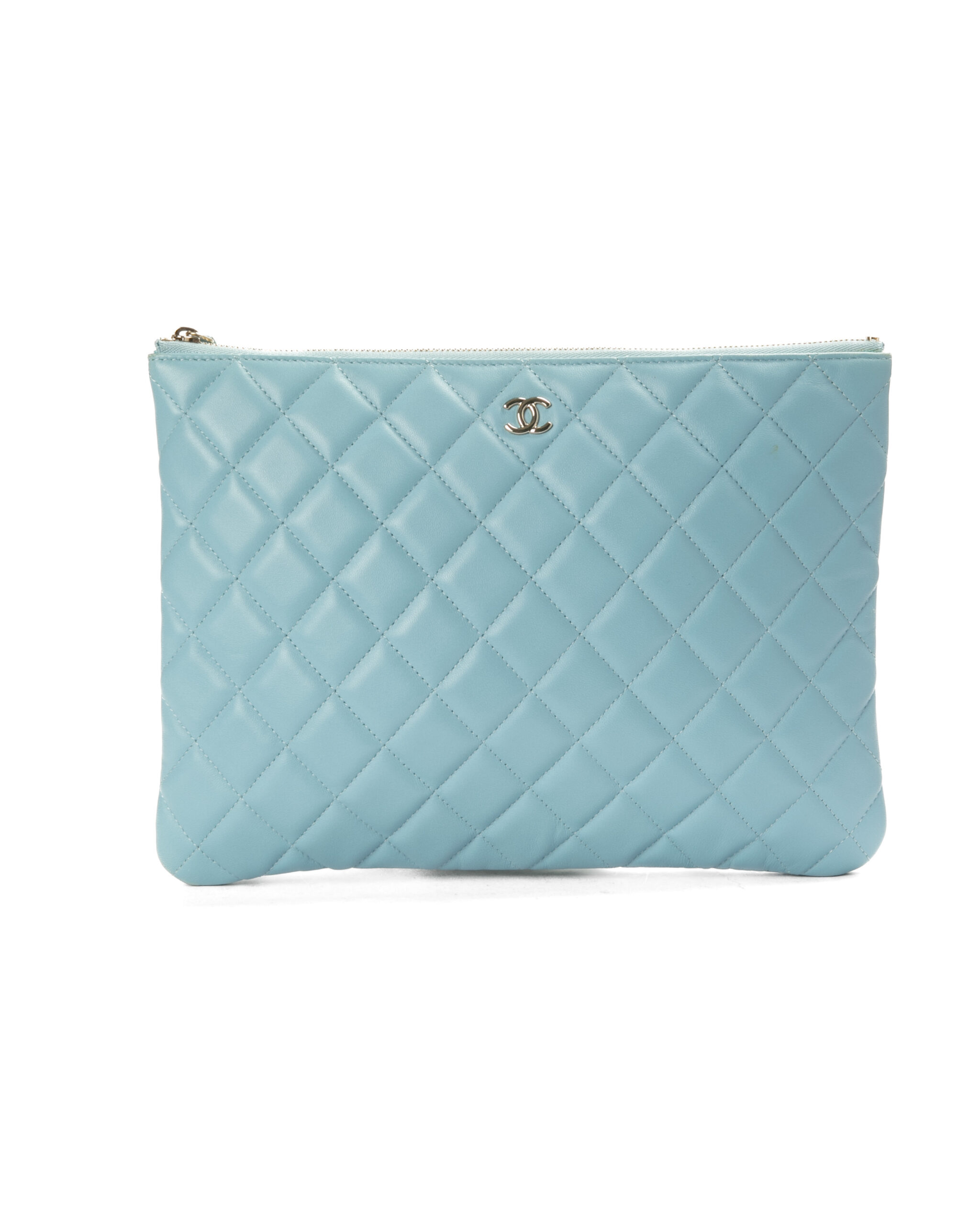 Chanel Clutch Timeless Small Trapuntata Azzurra