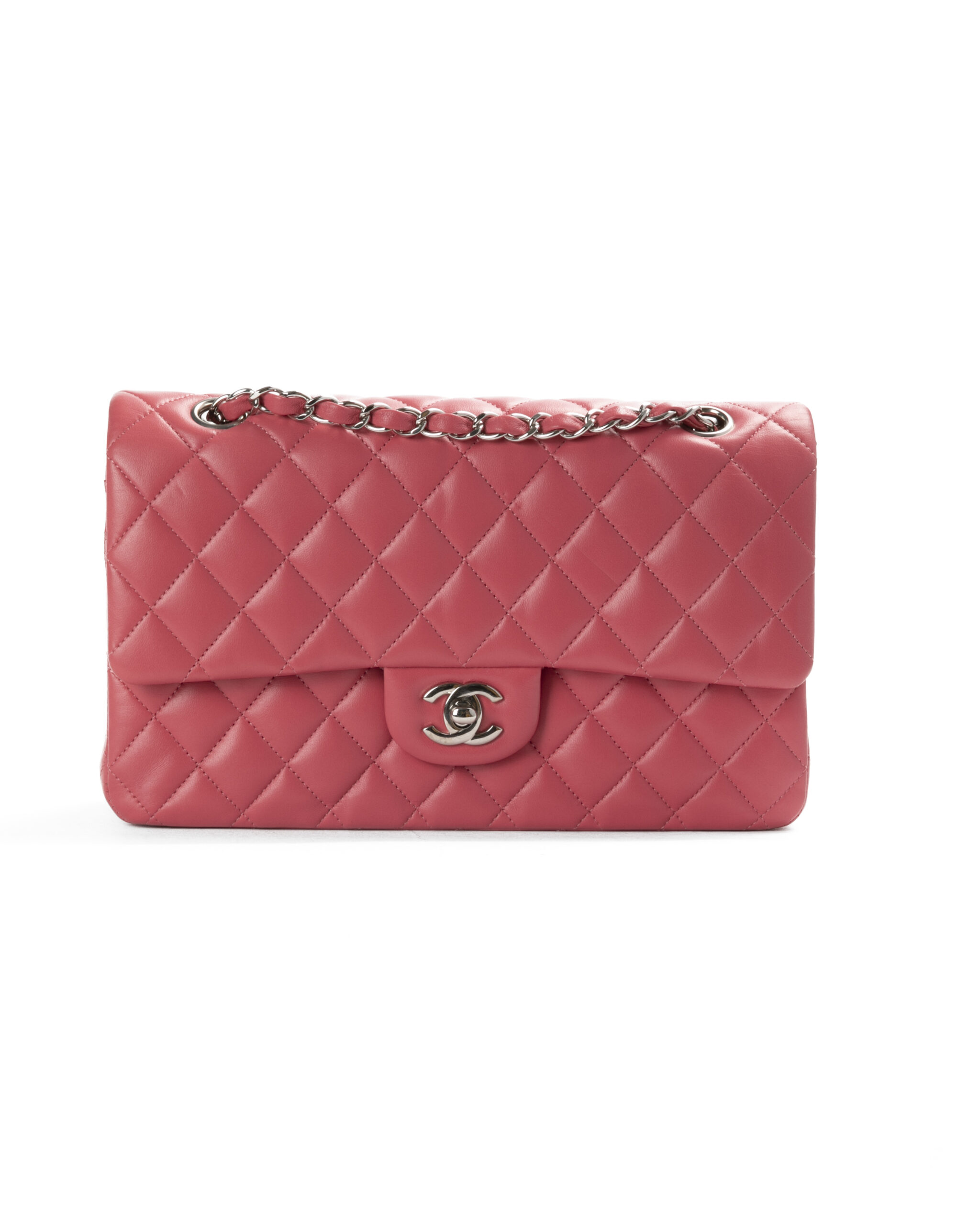 Chanel 2.55 Timeless Double-Flap Lampone