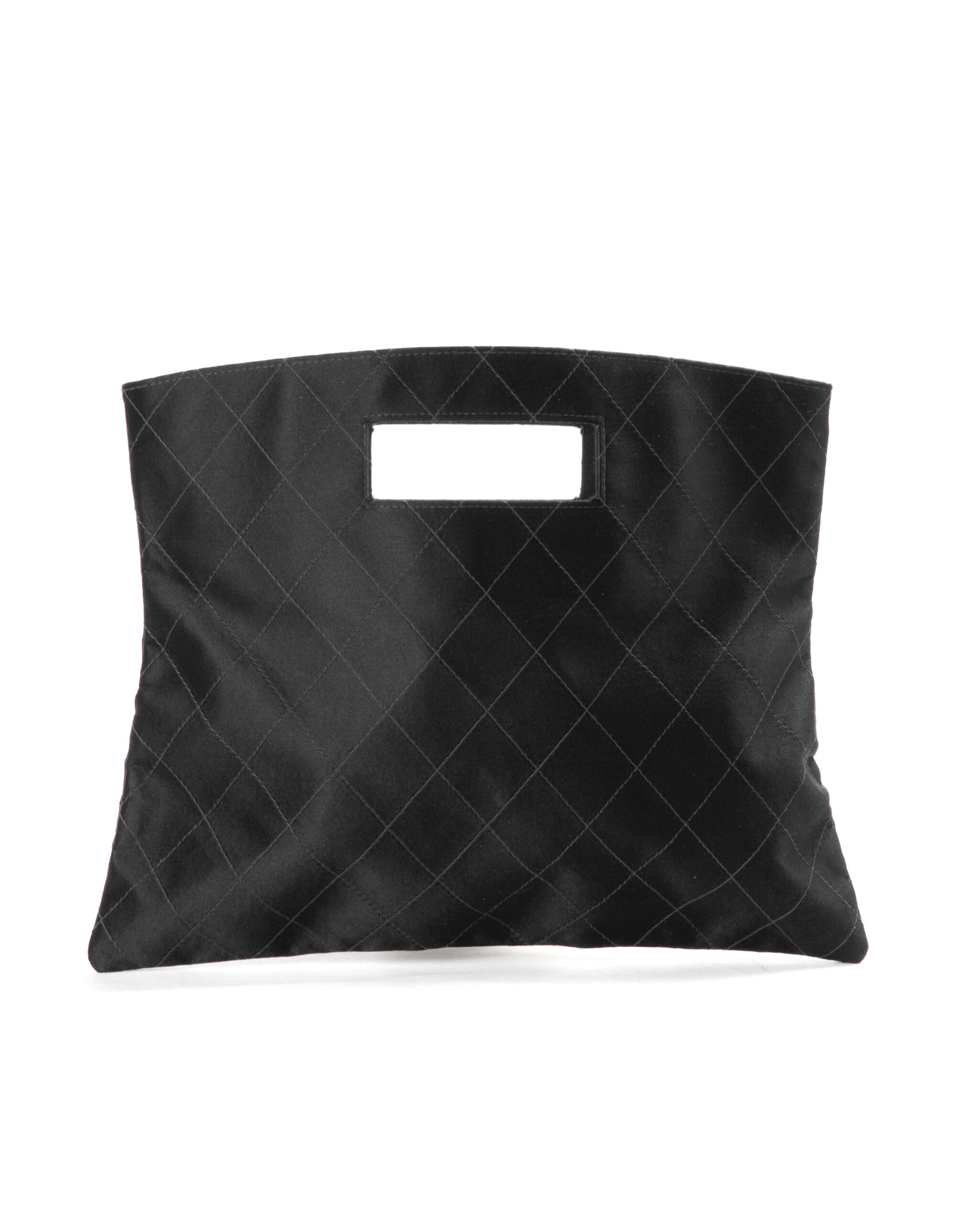 Chanel Pochette Vintage Small Raso Nera