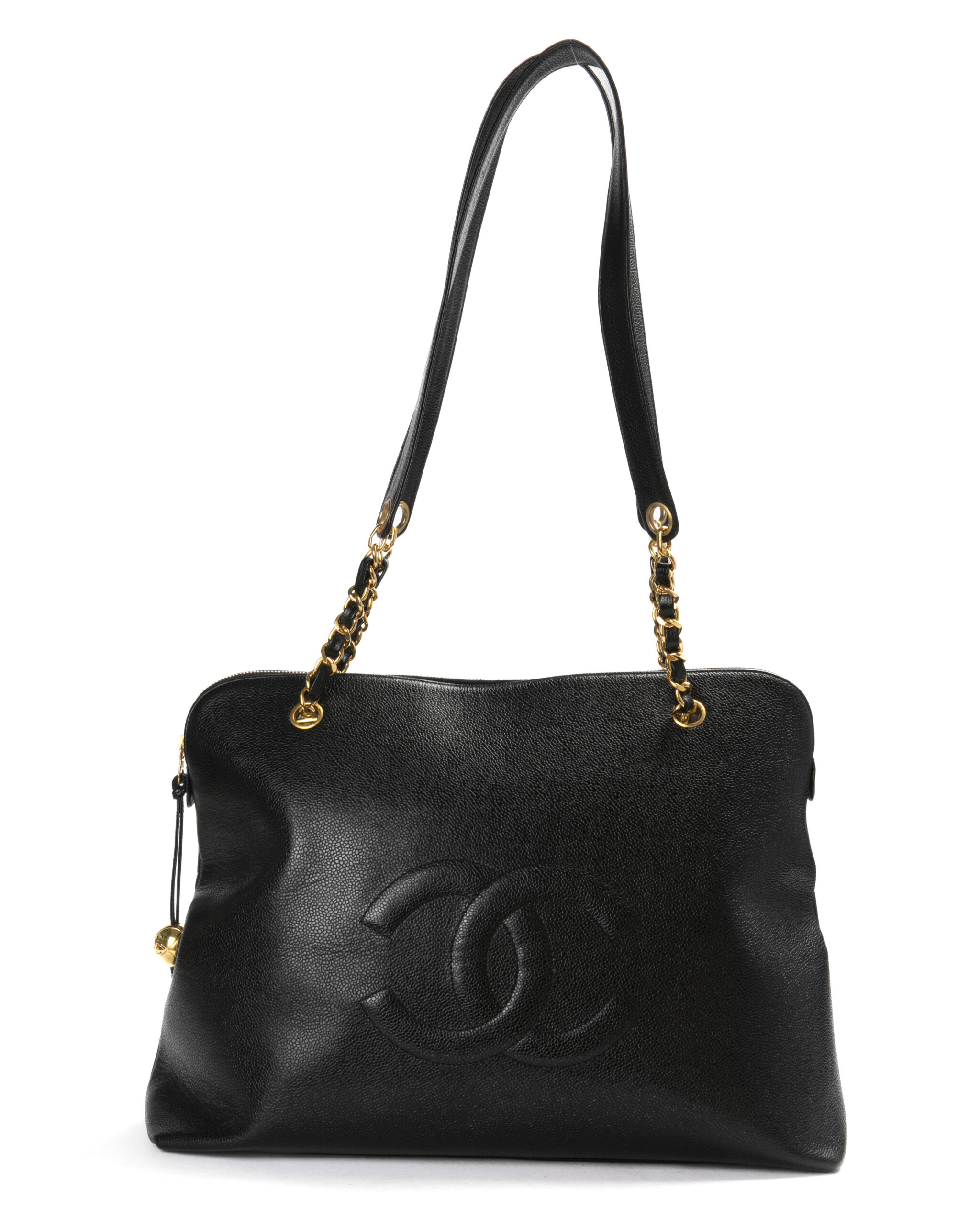 Chanel Shopper Vintage CC Large Caviar Nero