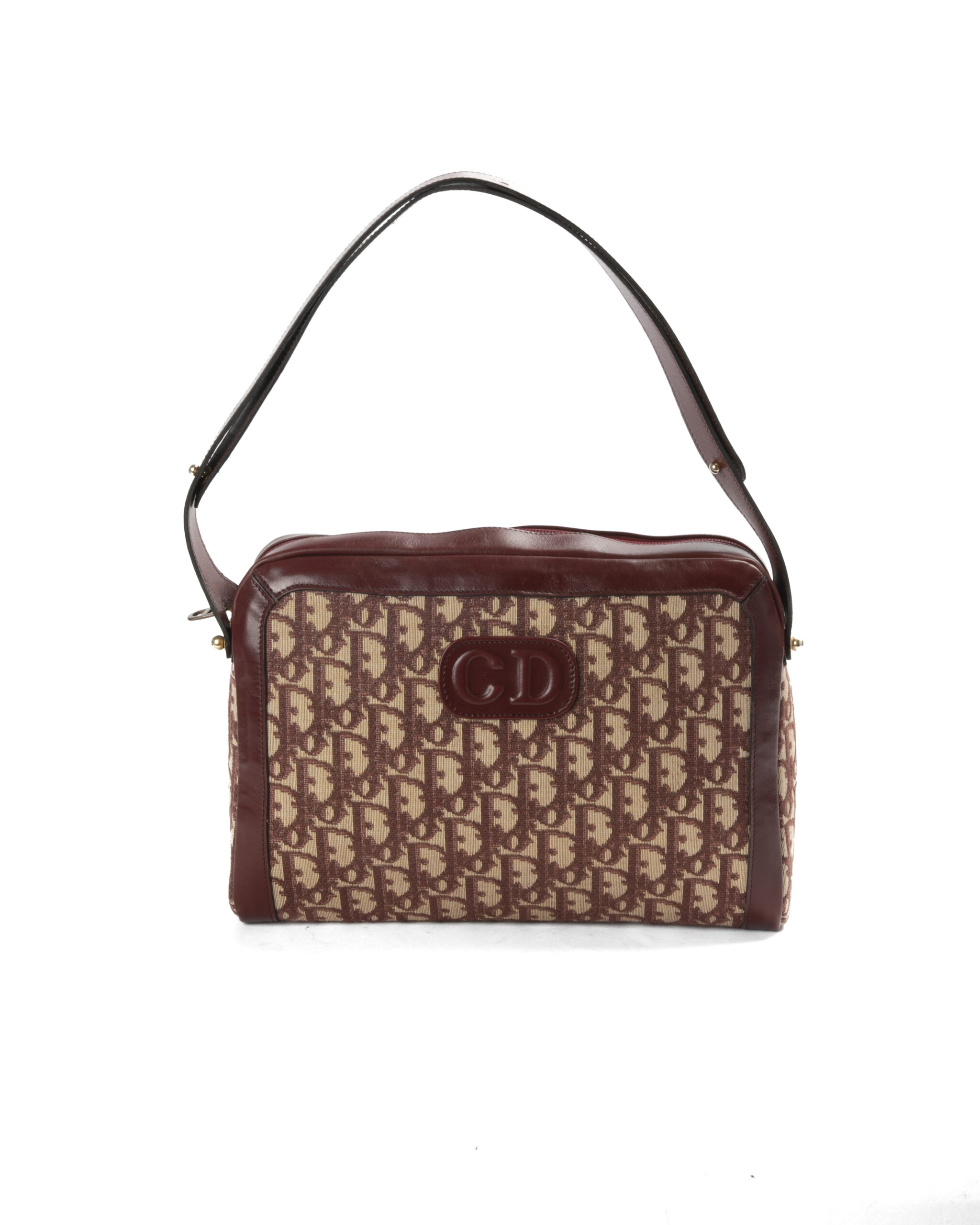 Dior Tracolla Vintage MM Trotter Bordeaux