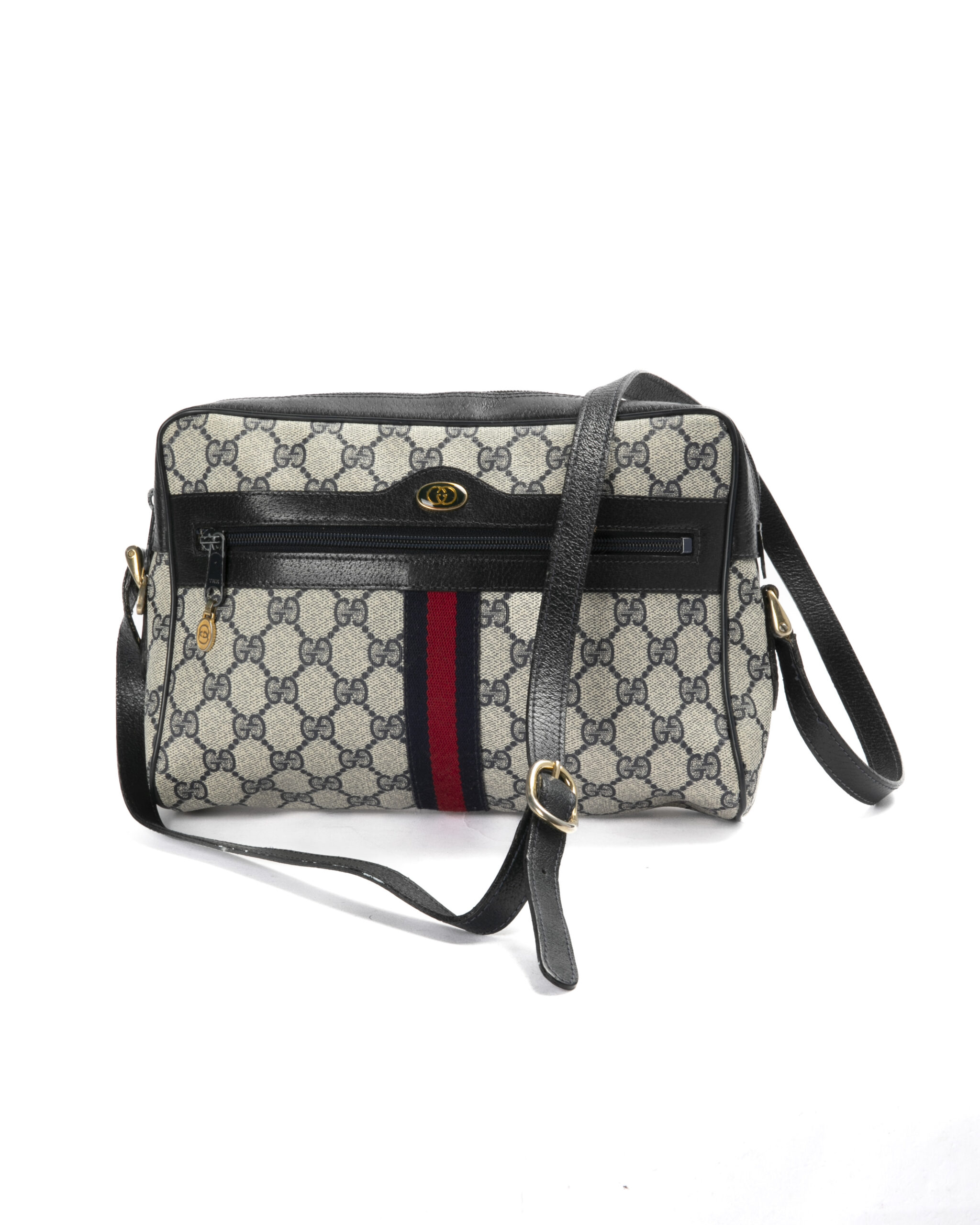 Gucci Camera Bag Large Vintage GG Supreme Blu