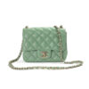 Chanel Mini Square Timeless Trapuntata Verde Menta