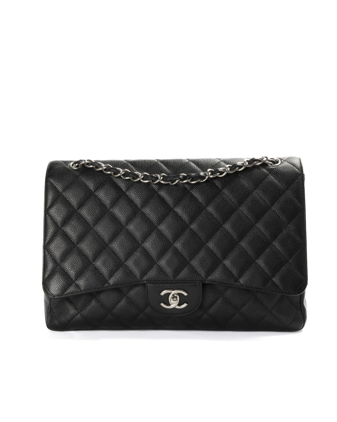 Chanel Maxi Jumbo Timeless Caviar Nera