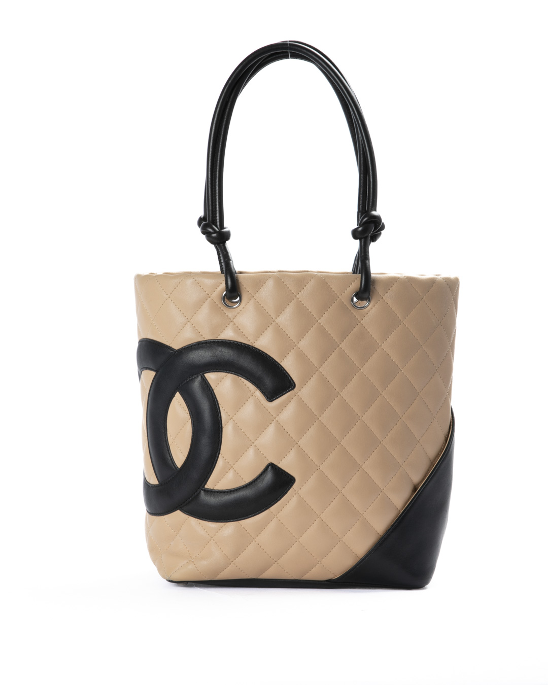 Chanel Tote Cambon Small Trapuntata Beige