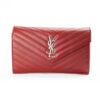 Saint Laurent Pochette Envelope Iconic Granulata Rossa