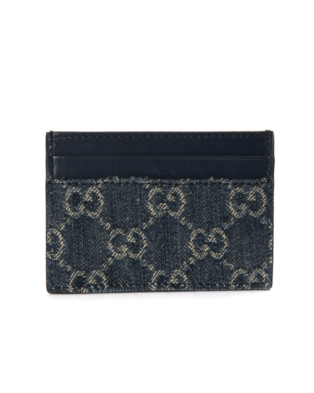 Gucci Portacarte GG Supreme Denim Blu