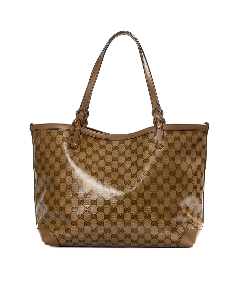 Gucci Shopper Medium GG Crystal Marrone