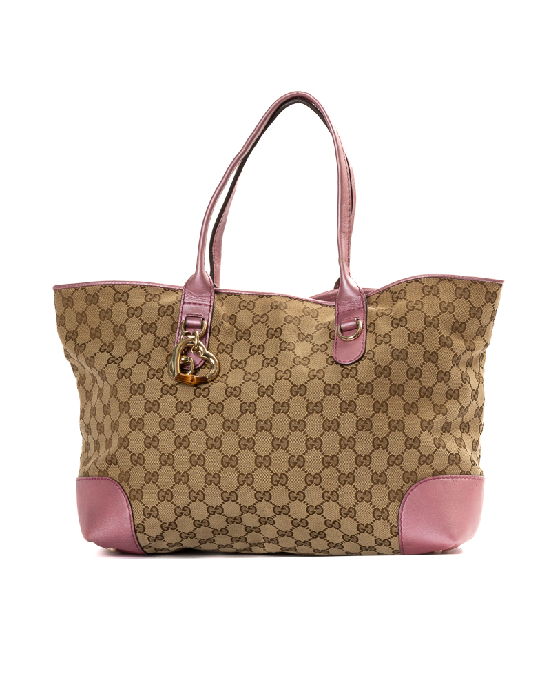 Gucci Shopper Charms Heart Medium Rosa