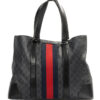 Gucci Tote Web Large GG Supreme Blu