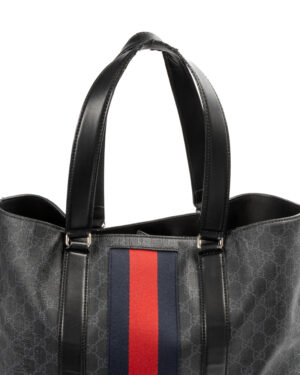 Alternative view of Gucci Tote Web Large GG Supreme Blu
