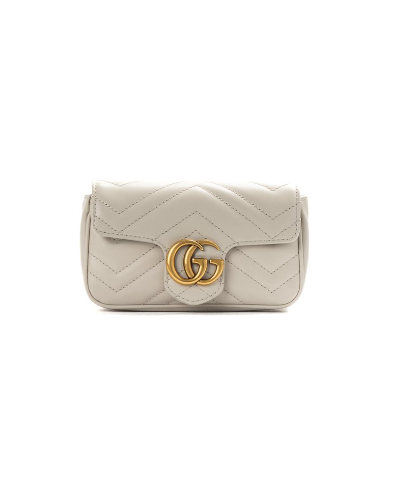 Gucci Mini Marmont 16 Matelassè Grigia
