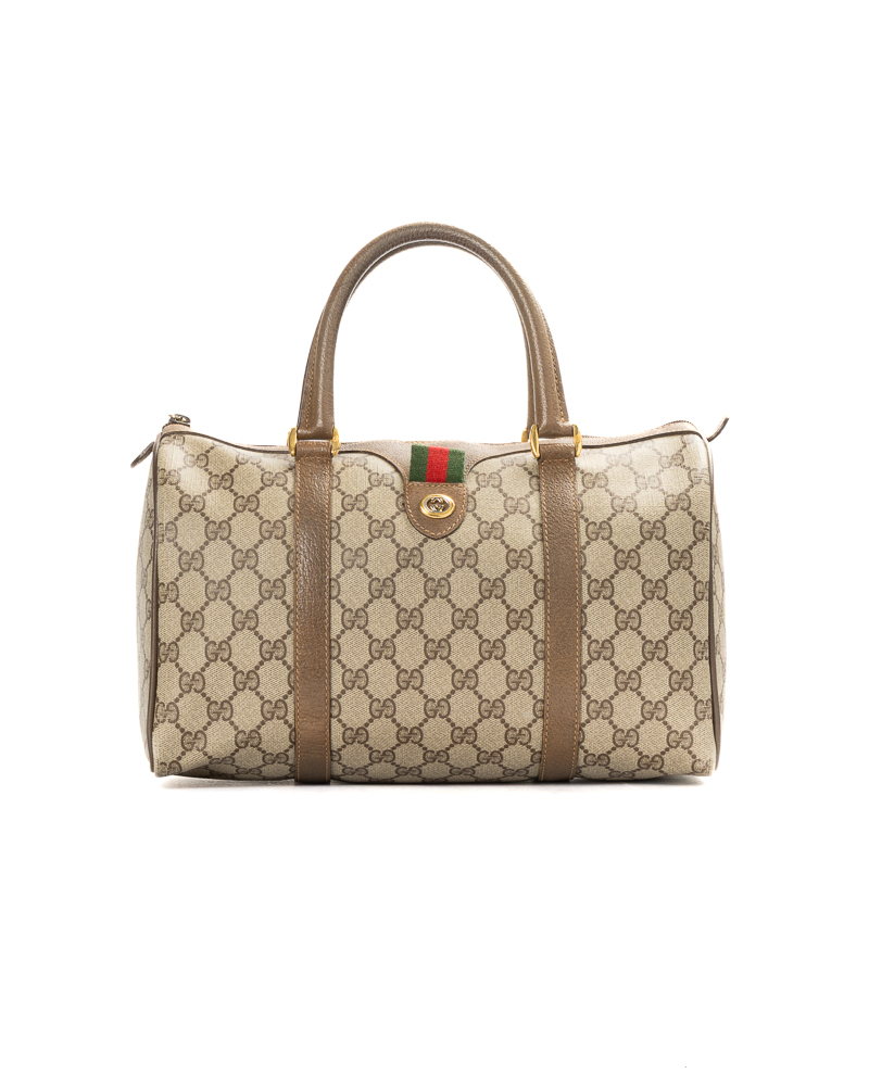 Gucci Boston Vintage Medium GG Supreme Marrone