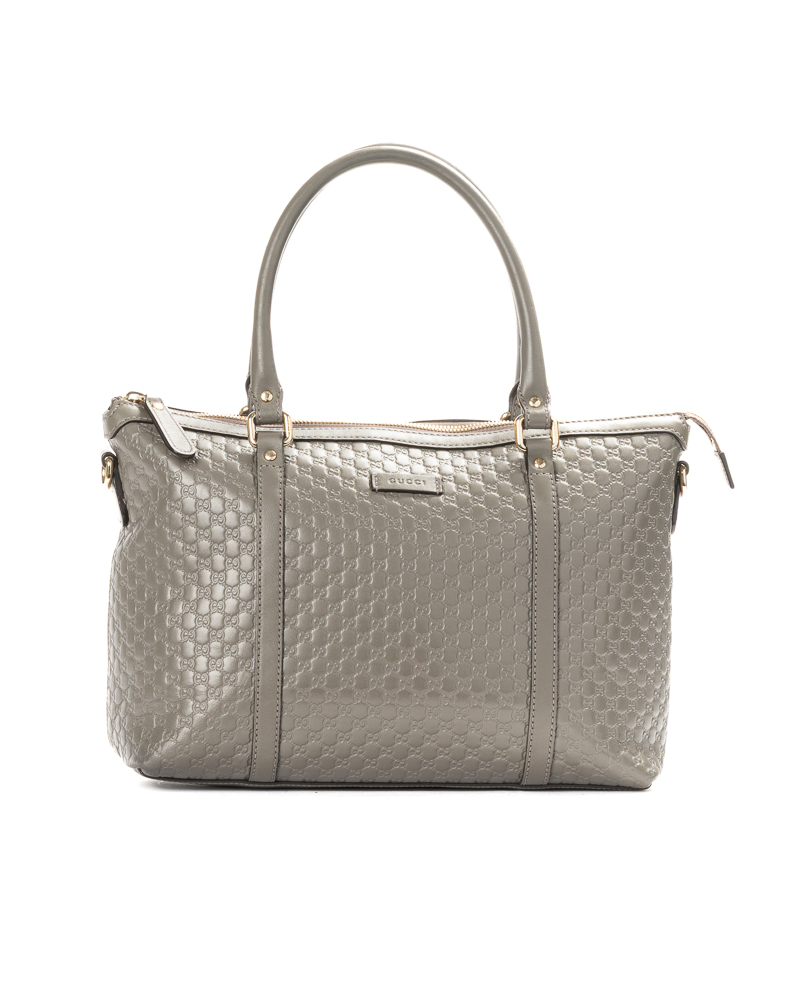 Gucci Shopper Medium Microguccissima Grigio Topo