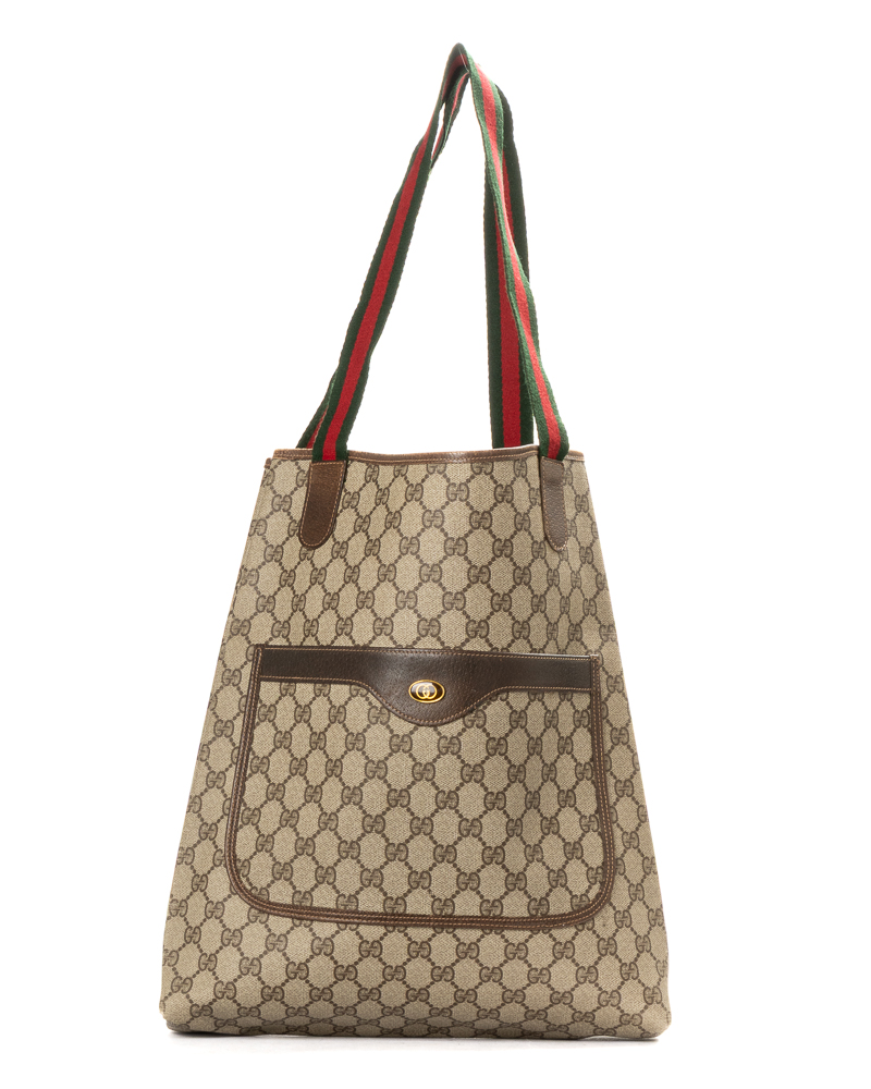 Gucci Shopper Vertical Ophidia Vintage Marrone