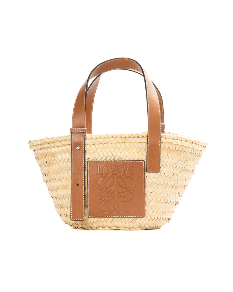 Loewe Basket Bag Rafia Marrone