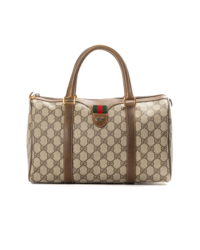 Gucci Boston Vintage Large GG Supreme Marrone