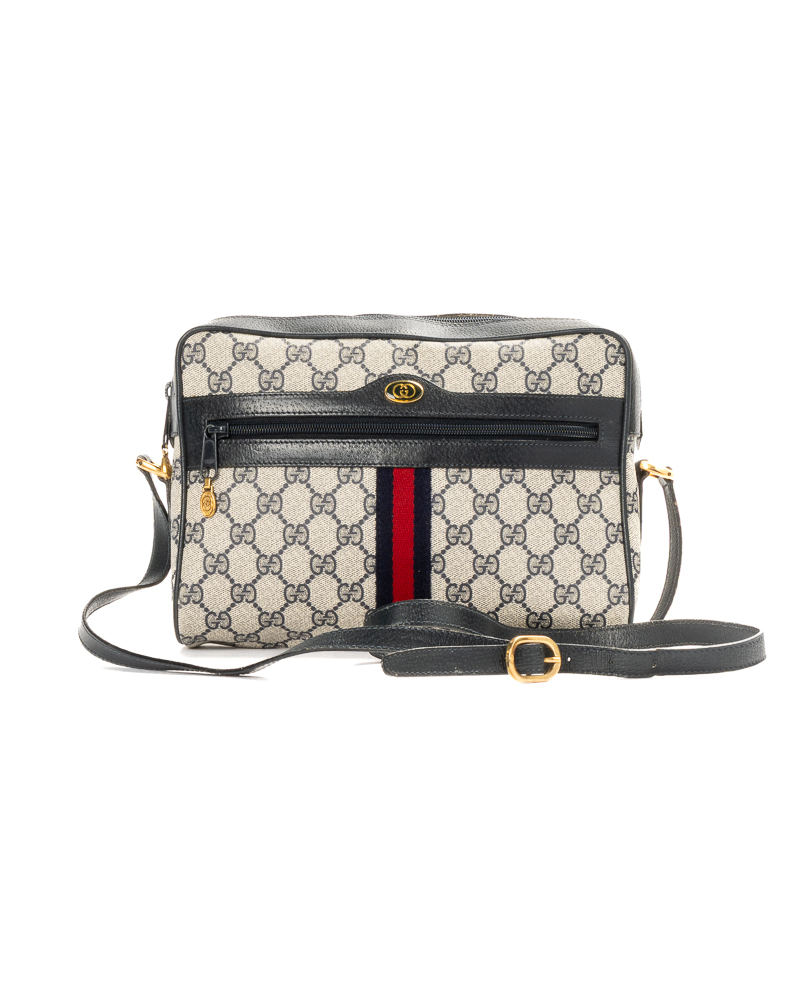 Gucci Camera Bag Medium Vintage Web Marrone