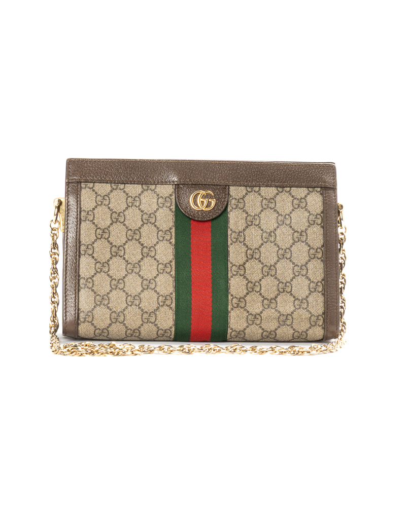Gucci Pochette Ophidia Small GG Supreme Marrone
