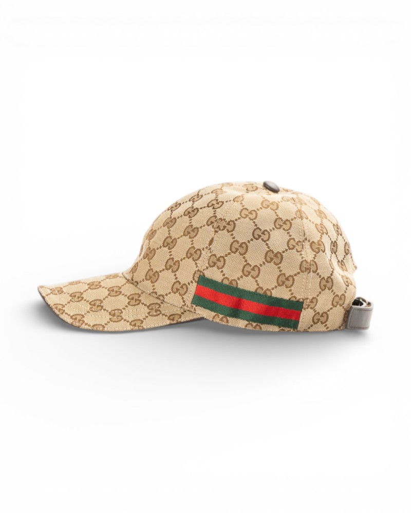 Gucci Berretto Web GG Supreme Marrone