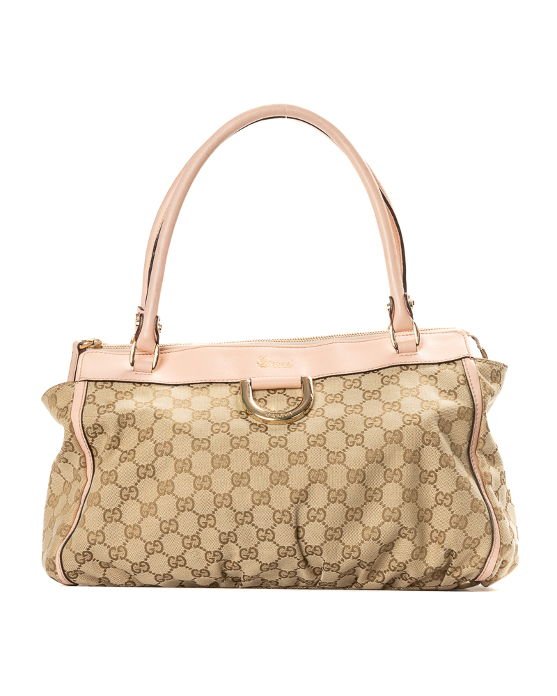 Gucci Shopper D-Ring Abbey GG Supreme Rosa