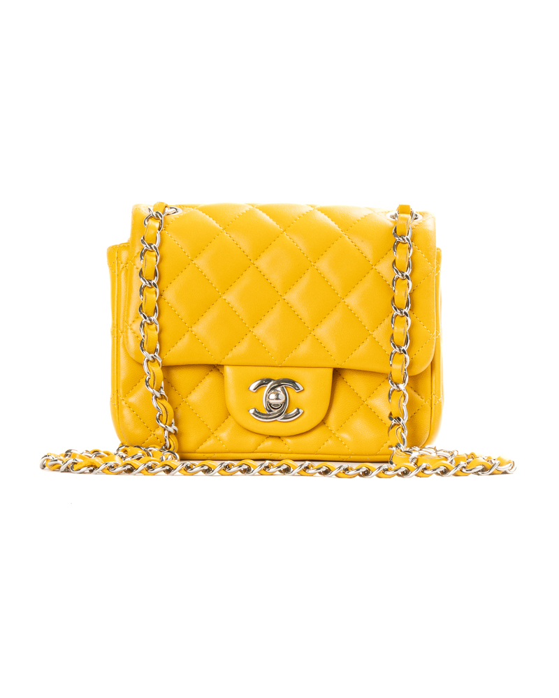 Chanel Mini Flap CC Trapuntata Giallo Ocra