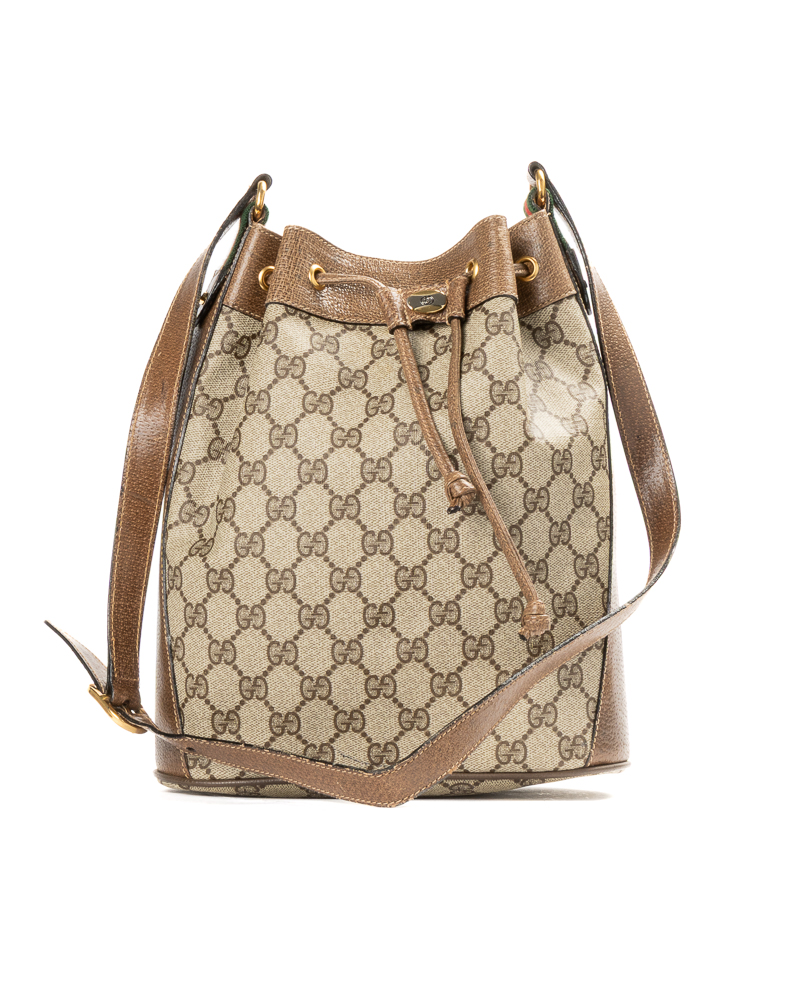 Gucci Bucket Vintage Small GG Supreme Marrone