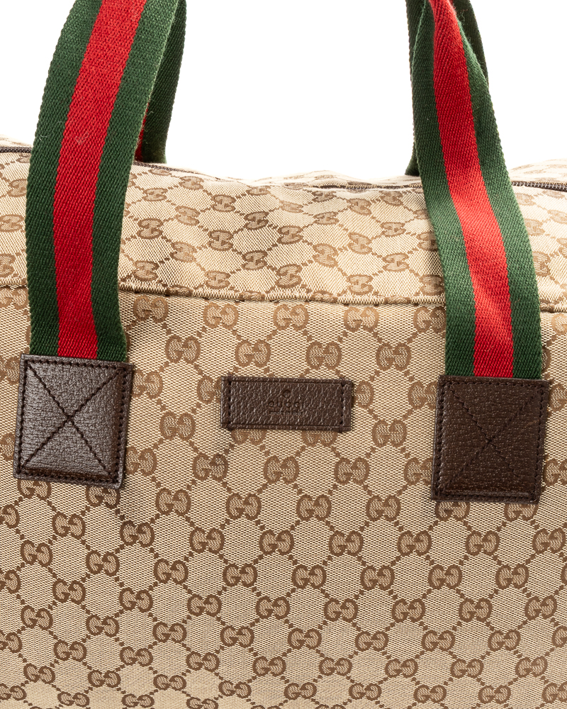 Alternative view of Gucci Borsone 45 Web GG Supreme Marrone