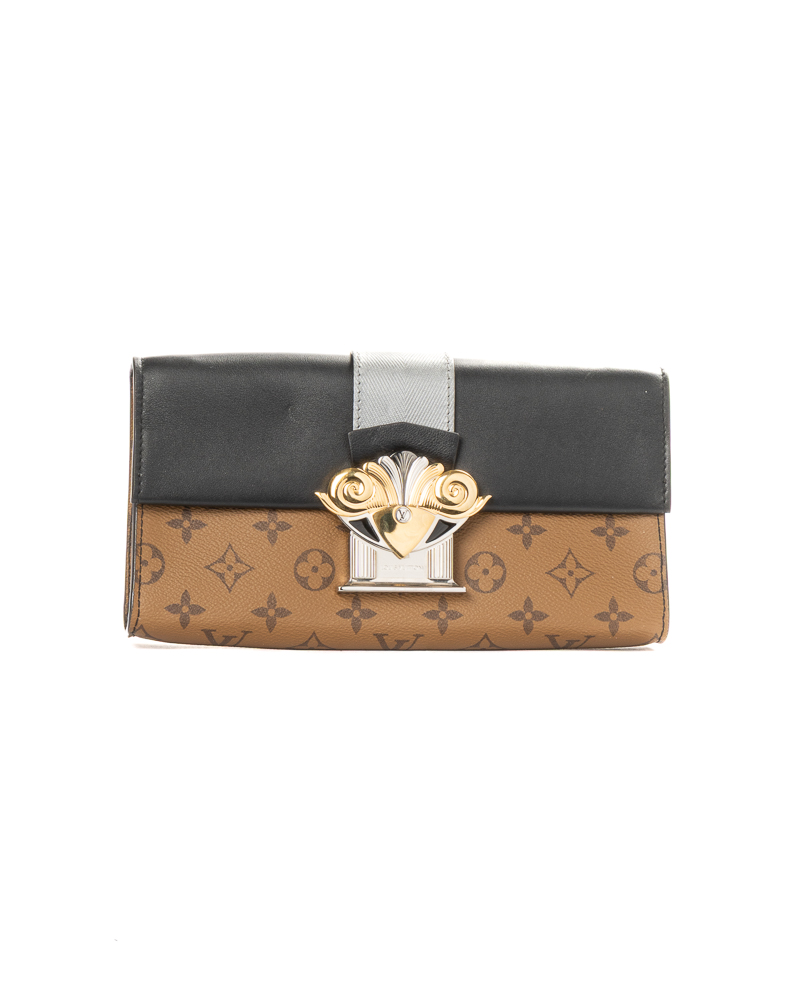 Louis Vuitton Pochette Column PM Monogram Reverse