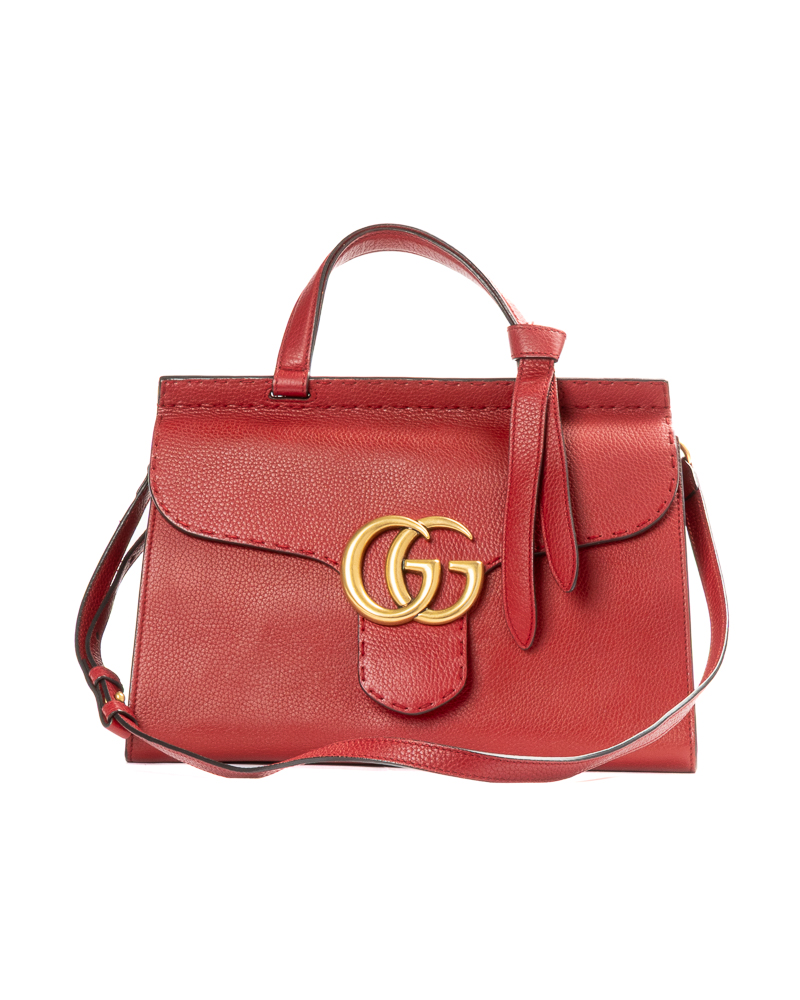 Gucci Top Handle Marmont Medium Rossa