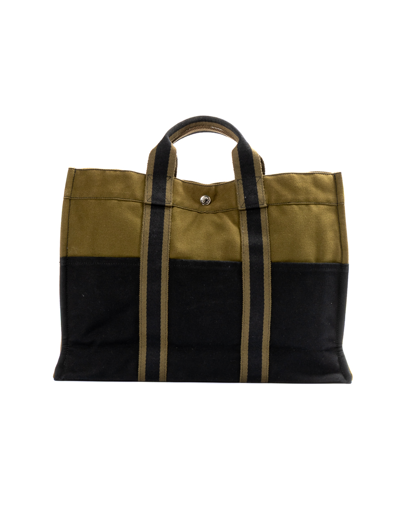 Hermès Tote Fourre Medium Bicolor Verde